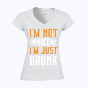 Softstyle™ women's v-neck t-shirt Thumbnail