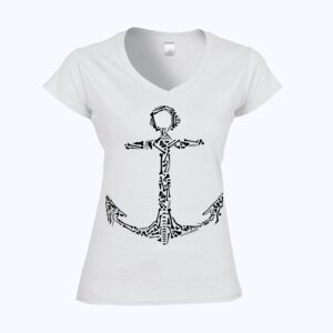 Softstyle™ women's v-neck t-shirt Thumbnail