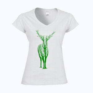 Softstyle™ women's v-neck t-shirt Thumbnail