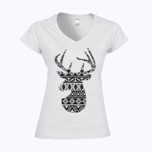 Softstyle™ women's v-neck t-shirt Thumbnail
