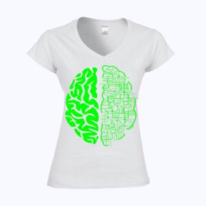 Softstyle™ women's v-neck t-shirt Thumbnail