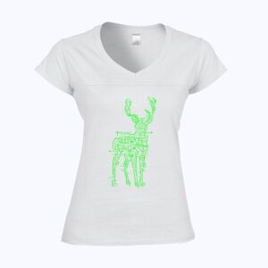 Softstyle™ women's v-neck t-shirt Thumbnail