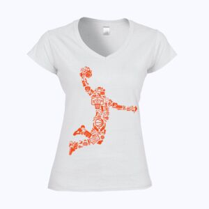 Softstyle™ women's v-neck t-shirt Thumbnail