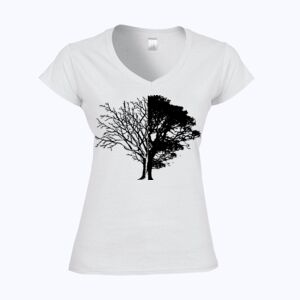 Softstyle™ women's v-neck t-shirt Thumbnail