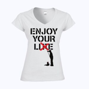 Softstyle™ women's v-neck t-shirt Thumbnail