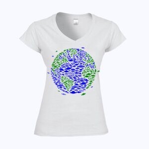 Softstyle™ women's v-neck t-shirt Thumbnail