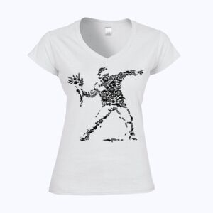 Softstyle™ women's v-neck t-shirt Thumbnail