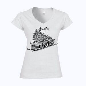 Softstyle™ women's v-neck t-shirt Thumbnail