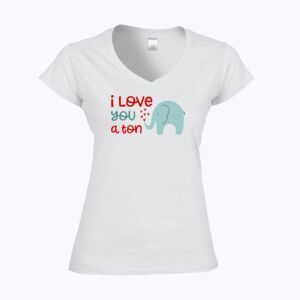 Softstyle™ women's v-neck t-shirt Thumbnail
