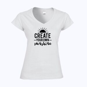 Softstyle™ women's v-neck t-shirt Thumbnail