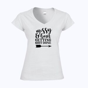 Softstyle™ women's v-neck t-shirt Thumbnail