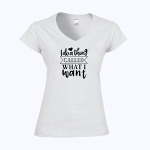 Softstyle™ women's v-neck t-shirt Thumbnail