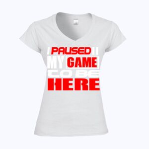 Softstyle™ women's v-neck t-shirt Thumbnail