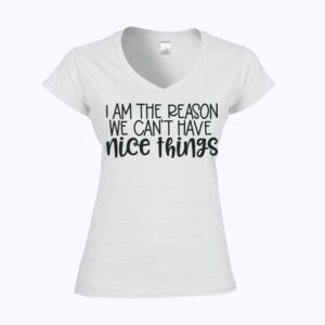 Softstyle™ women's v-neck t-shirt Thumbnail