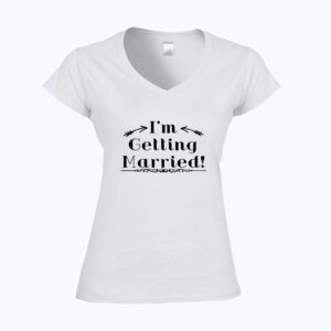 Softstyle™ women's v-neck t-shirt Thumbnail
