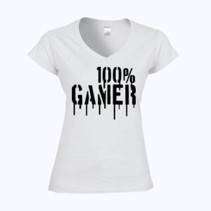 Softstyle™ women's v-neck t-shirt Thumbnail