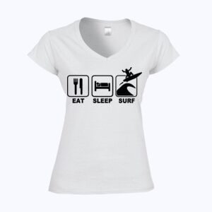 Softstyle™ women's v-neck t-shirt Thumbnail