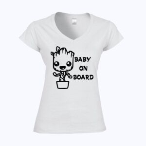 Softstyle™ women's v-neck t-shirt Thumbnail