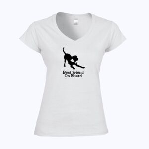 Softstyle™ women's v-neck t-shirt Thumbnail