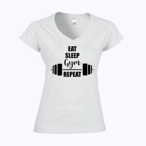 Softstyle™ women's v-neck t-shirt Thumbnail