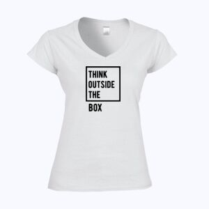 Softstyle™ women's v-neck t-shirt Thumbnail