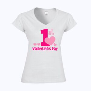 Softstyle™ women's v-neck t-shirt Thumbnail