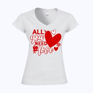 Softstyle™ women's v-neck t-shirt Thumbnail