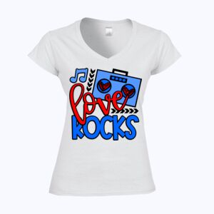 Softstyle™ women's v-neck t-shirt Thumbnail