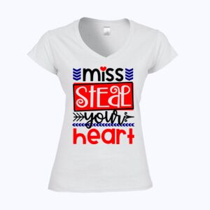 Softstyle™ women's v-neck t-shirt Thumbnail