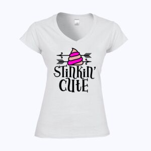 Softstyle™ women's v-neck t-shirt Thumbnail