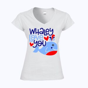 Softstyle™ women's v-neck t-shirt Thumbnail