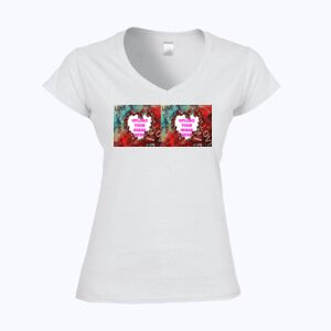 Softstyle™ women's v-neck t-shirt Thumbnail