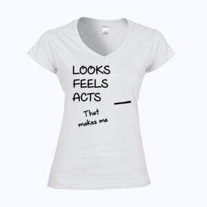 Softstyle™ women's v-neck t-shirt Thumbnail
