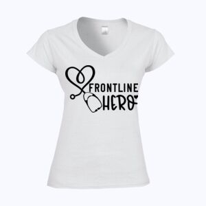 Softstyle™ women's v-neck t-shirt Thumbnail