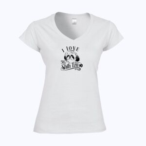 Softstyle™ women's v-neck t-shirt Thumbnail