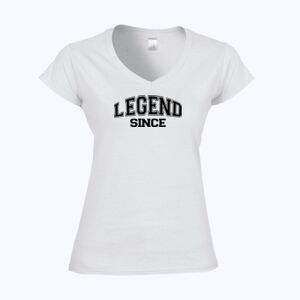 Softstyle™ women's v-neck t-shirt Thumbnail