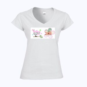 Softstyle™ women's v-neck t-shirt Thumbnail