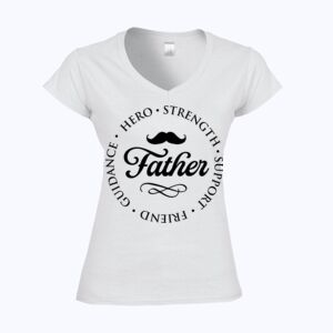 Softstyle™ women's v-neck t-shirt Thumbnail