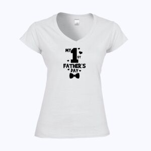 Softstyle™ women's v-neck t-shirt Thumbnail