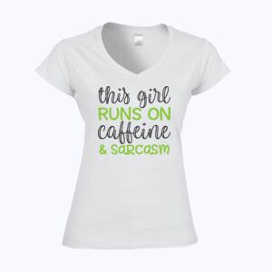 Softstyle™ women's v-neck t-shirt Thumbnail