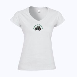 Softstyle™ women's v-neck t-shirt Thumbnail