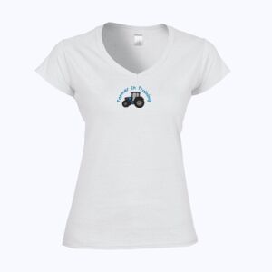 Softstyle™ women's v-neck t-shirt Thumbnail