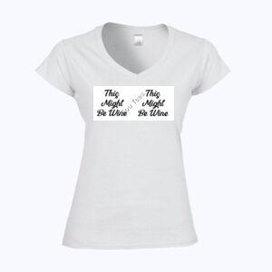 Softstyle™ women's v-neck t-shirt Thumbnail