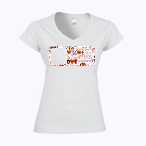 Softstyle™ women's v-neck t-shirt Thumbnail