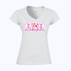 Softstyle™ women's v-neck t-shirt Thumbnail