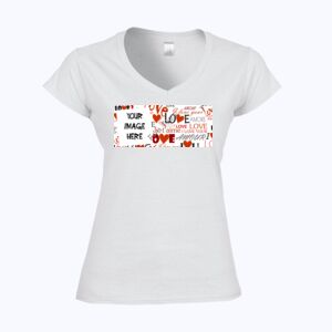 Softstyle™ women's v-neck t-shirt Thumbnail