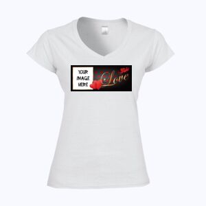 Softstyle™ women's v-neck t-shirt Thumbnail