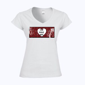 Softstyle™ women's v-neck t-shirt Thumbnail