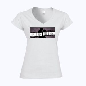 Softstyle™ women's v-neck t-shirt Thumbnail