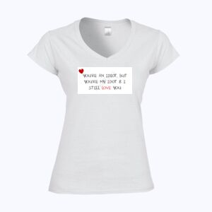 Softstyle™ women's v-neck t-shirt Thumbnail